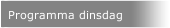 Programma dinsdag